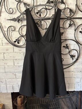Black V-Neck Frankly Women’s Dress